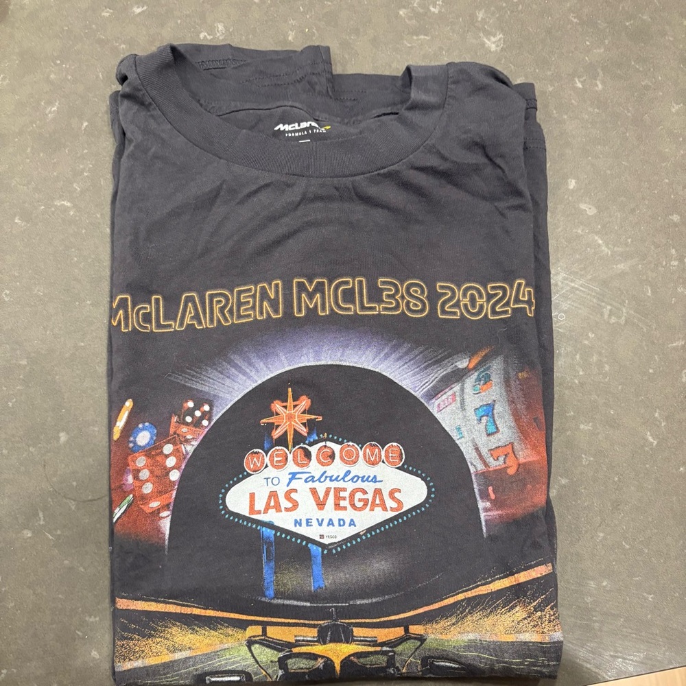 Hollister Black Las Vegas McLaren Graphic Tee